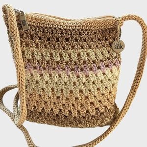 The Sak Small Multicolor Crochet Crossbody Bag Purse